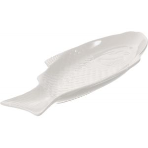 Checarzhn--No1-Assiette Céramique Créative Forme De Poisson Plat De Service Élégant Pour Collations Pour Dîners Fêtes Et Restaurants - Neuf