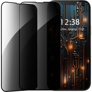 Kal-2 Pièces Chacun Verre Trempé Anti-Espion Pour Iphone7 Plus/8plusavec Caméra Protecteur, Kit Outil D'installation Facile, Film Protection Écran - Neuf