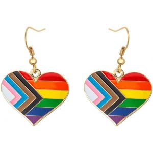 Kal-Boucles D'oreilles Pendantes Pride En Forme D'arc-En-Ciel Gay & Lesbienne Lgbt Bijoux Arc-En-Ciel - Neuf