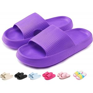 Ihkhu-Chaussons De Bain Pour Garçon Et Fille - Pantoufles Originales - Pantoufles Cloudyzz - Pantoufles Nuages - Unisexe - Pour La Maison - Pantoufles Antidérapantes - Pour L'été Et Le Jardin - Neuf