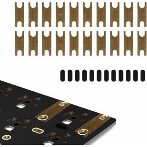 Clavier Stabilisateur PCB Film T&eacute;flon Clavier Stabilisateur Patins de Commutation 20 Pi&egrave;ces, Stabilisateur Fil d'acier EVA Tampons 12 Pi&egrave;ces (Jaune) - Neuf
