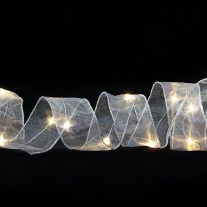 Ruban de l'Arbre de No&euml;l LED,&agrave; Piles BRICOLAGE Arc de Dentelle Arbre de No&euml;l, D&eacute;cor de Vacances, Int&eacute;rieur Ext&eacute;rieur (Sans Batterie&iquest;10M Lumi&egrave;re Chaude - Neuf