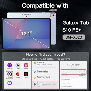 Coque Rotative Pour Samsung Galaxy Tab S10 Fe Plus/S10 Fe+ 13,1 Pouces Avec S Pen Porte-Stylet, &Eacute;tui Housse Support De Protection Rotation &Agrave; 360 Degr&eacute;s Dos Transparent (Bleu) - Neuf