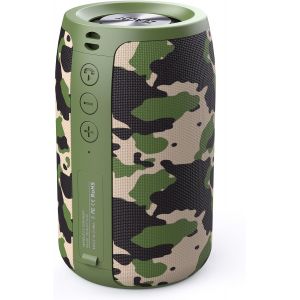 Enceinte Bluetooth Portable, Mini Haut-Parleur Sans Fil 5.0 Avec Ports Usb/Aux/Carte Tf, 12 Heures D'Autonomie, &Eacute;tanche Ipx5, Microphone Int&eacute;gr&eacute; Et Double Appairage St&eacute;r&eacute;o, Pour Ext&eacute;rieur - Neuf