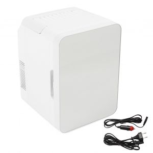 Mini refrigerateur 48 W, 10 litres, grande capacite, commande tactile, poignee pliable, portable, pour la maison, la voiture, prise UE 220 V - Neuf