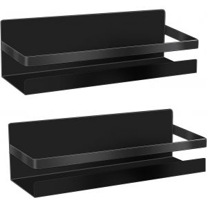 SJZG-Etagère Réfrigérateur 2 Pièces Étagère À Épices Magnétique Etagère Réfrigérateur Magnétique Organisateur De Réfrigérateur Economie Espace Pour La Cuisine (Noir) - Neuf