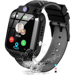 Montre Connect&eacute;e Enfant GPS Traceur Enfant T&eacute;l&eacute;phone SOS Chat Vocal R&eacute;veil HD Cam&eacute;ra Jeux &Eacute;tanche Mod&egrave;le de Classe Montre Enfant Garcon Fille Jouet Cadeau- 3 4 5 6 7 8 9 10 11 12 Ans - Neuf