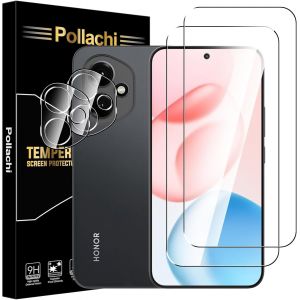 Lot De 2 Protecteurs D'&Eacute;cran En Verre Tremp&eacute; Pour Honor 400 + 2 Protecteurs D'Objectif D'Appareil Photo, Protecteur D'&Eacute;cran En Verre Tremp&eacute; Honor 400, Duret&eacute; 9H, Anti-Rayures, Sans Bulles - Neuf