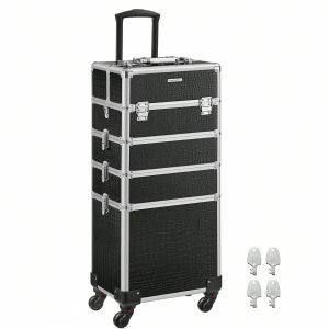 Valise à maquillage Mallette de maquillage Trolley à maquillage bijoux et cosmétique Beauty case Grande taille - Neuf