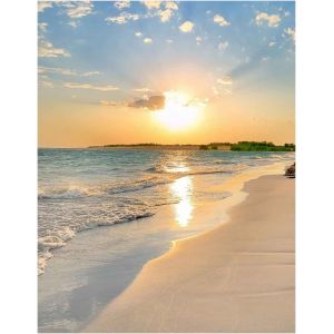Ayuhr-Diy Square Diamond Painting Kit Complet 40x50 Cm Peinture Diamant Carré Bricolage Artisanat Point De Croix Diamant Painting Strass Diamond Painting Paysage Bord De Mer Le Coucher Du Soleil - Neuf