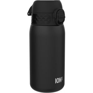 Ion8 Gourde Isotherme Enfant, Inox, 320ml, Anti-Fuite, Facile À Ouvrir, Verrouillage Sécurisé, Lavable Au Lave-Vaisselle, Poignée De Transport, Durable, Acier Inoxydable, Noir - Neuf