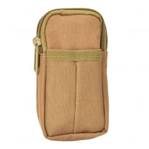 Sac banane de sport etanche pour telephone portable, pochette pour gadgets, sac d'exterieur kaki - Neuf