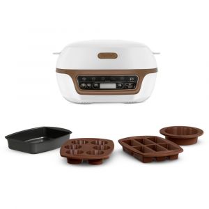 TEFAL Cake Factory+ Appareil &agrave; g&acirc;teaux, 5 programmes, Moules PROflex KD802112 - Neuf