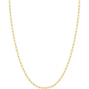 Kal-Cha&icirc;ne Trombone Collier Femme En Acier Inoxydable/Plaqu&eacute; Or, Chaine Fine Maille Pour Pendentif Argent/Or/Noir/Or Rose Large 1.8mm/3mm - Longueur De 35cm &Agrave; 60cm Avec Bo&icirc;te - Neuf