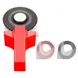 Machine D'&eacute;tiqueteuse De Gaufrage Mini Imprimante D'&eacute;tiquettes Manuelle Portable Ergonomique Avec Bandes Pour Le Bricolage Scrapbooking Rouge - Neuf