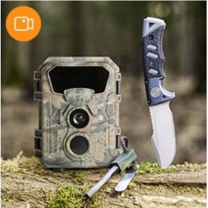 Cam&eacute;ra de chasse Apeman Mini 16 MP 1080p &eacute;tanche IP66 avec carte SD 16 Go, vision nocturne 850 nm &agrave; lumi&egrave;re visible, pour l&iquest;observation de la faune. - Neuf
