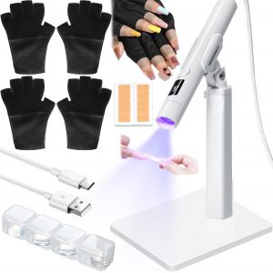 Kal-Portable Mains Libres Vernis Ongles Sèche -Linge Lumière, Support De Ceinture Mini Lumière Ongles Uv, Led Temps Vernis Ongles Sèche-Linge, Bricolage Maison Portable Voyage Sans Fil Nail Light - Neuf