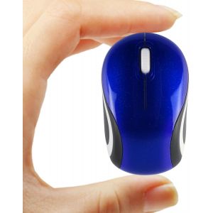 KALANKA-Mini souris sans fil mignonne pour ordinateur portable, petite taille, portable, compacte, voyage, souris optique USB, 3 boutons, 1600 dpi, souris sans fil pour PC, ordinateur portable, MacBo - Neuf