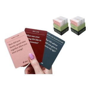 Kit d'entretien sur l'histoire de vie familiale - 300 cartes pour entrer en contact avec les parents et les grands-parents - Neuf