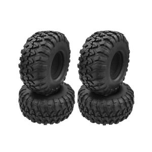 4pcs 118mm 1.9 pneu en caoutchouc pneu pneu pour 1/10 rc voiture sur chenilles trx4 d90 axial scx10 ii iii wraith re - Neuf