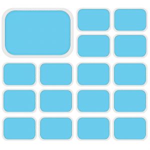 100pcs Gel Pad,Électrode Gel Substitut Pad,Gel Absorbant Pad,Accessoires Abdominaux - Neuf