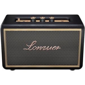 Retro Wooden Bluetooth Speaker 10000Mah 80W Portable Tws Wireless Bluetooth Speaker With Aux Input, Sd Card Slot, Usb Port For Outdoor Party - Black - Neuf
