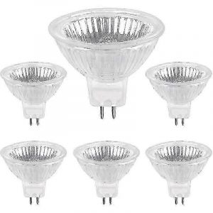 Gu5.3 Ampoule Halogène 50w 12v 6-Pack Lumière Basse Tension - Neuf