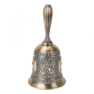 Clochette &agrave; main cloche d'appel de service antique cloche de table cloche &agrave; main cloche &agrave; main cloche &agrave; main classique cloche &agrave; main cloche de table cloche d'&eacute;cole cloche de r&eacute;ception pour restaurant - Neuf