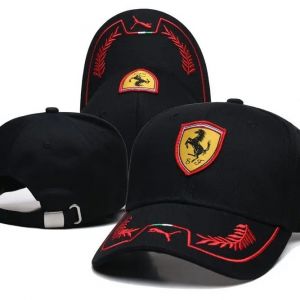 Casquette Brodee Scuderia Ferrari Racing F1, Modele: Black - Neuf