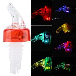 Hjlian Distributeur De Vin En Plastique Quick Shot Avec Bec Verseur Et 7 Couleurs Changeantes (Transparent) - Neuf