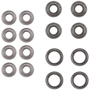 16Pcs Kit de roulement &agrave; billes pour Tamiya TT02 TT-02 TT02D TT-02D 1/10 RC Voiture Mise &agrave; niveau Pi&egrave;ces Accessoires - Neuf