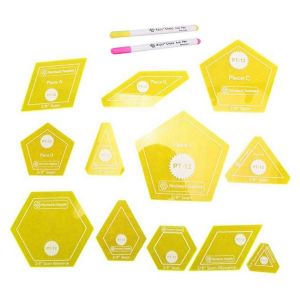 Ensemble De 14 Mod&egrave;les De Courtepointe Patchwork/Papier Anglais - Neuf