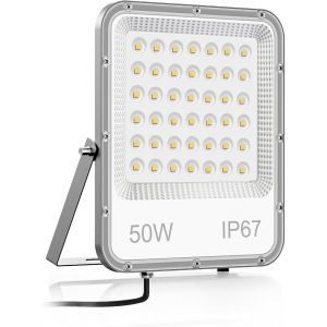 Sansh-Projecteur Exterieur Led 50w, 6500k Spot Led Extérieur Blanc Froid 5000lm Projecteur Led Ip67 Imperméable Uminaire Exterieur Pour Patio, Garage, Jardin, Terrasse,Usine - Neuf