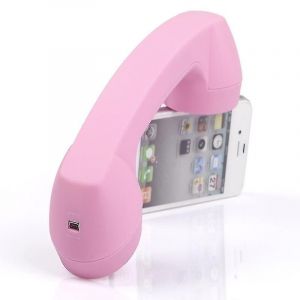Rose-sans fil Combiné Téléphonique Rétro Récepteur Résistant aux Radiations Casque Pour Téléphone Portable - Neuf