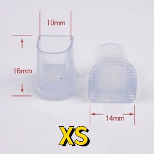 Bouchons De Protection De Talon En Silicone Noir,2 Pièces,Antidérapants,Couvre-Chaussures De Danse Latine Pour Mariée,Accessoires De Chaussures À Talons Hauts De Mariage -Blanc-Xs - Neuf