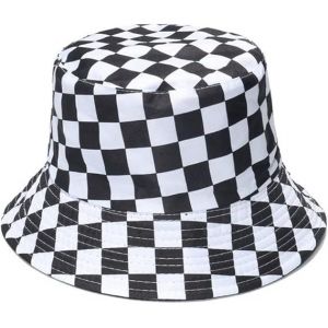 Rétro Pêcheur Chapeau Pour Les Hommes Et Les Femmes - Motif En Damier - Neuf