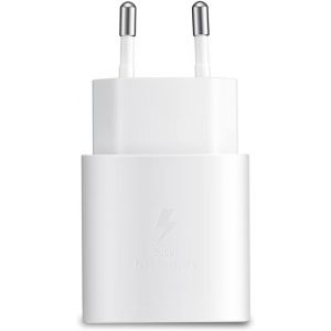 Chargeur 25W Charge Rapide Compatible Avec Samsung Galaxy S24,S23,S22,S21 Ultra,S20 Fe,Z Fold4,Fold5,Flip4,Flip5,A53, A54,A34,A23,A13,A04S, Adaptateur Secteur Prise Usb C (Blanc) - Neuf