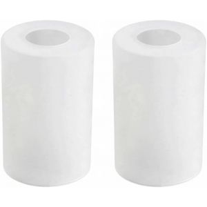Ulteronixshop-2 Pcs Abat Jour En Verre, Abat-Jour Cylindrique De Rechange Pour Luminaire, Lustres, Abat-Jour De Remplacement En Verre Diam&egrave;tre Du Trou 4,2 Cm(Diam&egrave;tre 10cm X Hauteur 16,5cm) - Neuf