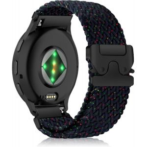 22mm Nylon Bracelet Pour Garmin Venu 3 45mm/Venu 2/Vivoactive 4/Active, Sport Tressé Bracelets Pour Garmin Forerunner 265/255/255 Music/Forerunner 570 47mm/Amazfit Balance - Bleu É[Dai6282587] - Neuf