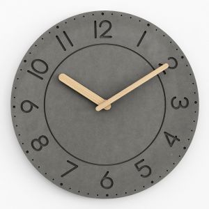 Horloge murale 30 cm en bois massif horloge murale décorative pour Morandi 1 pièce - Neuf