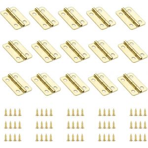 100 PCS Charniere Porte Placard Charni&egrave;re Inox Charniere Porte Lourde Charni&egrave;res De Portes avec 400 PCS Vis De Charni&egrave;re De Rechange avec Bo&icirc;te - Neuf