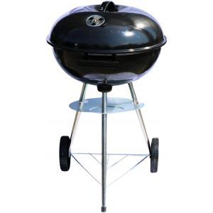 Ulteronixshop-Barbecue &agrave; charbon de bois &Oslash; 44 cm &iquest; Grand barbecue sph&eacute;rique mobile pour jardin et terrasse &iquest; Cuisson directe/indirecte, robuste, pratique, durable, id&eacute;al pour vos grillades d&iquest;&eacute;t&eacute;. - Neuf
