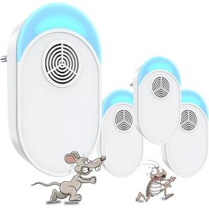 Bouchon anti-moustiques à ultrasons, ensemble de 4 anti-mouches à la souris ultrasons, - Neuf