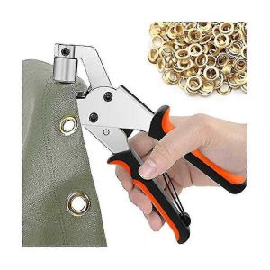 Pince à oeillets pour bâches avec 300 oeillets 10mm de diamètre Y - Neuf