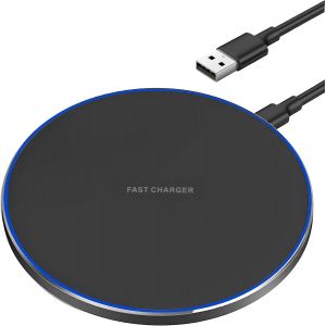 KALANKA-Chargeur sans Fil 15W, Chargeur Rapide sans Fil, Station de Charge sans Fil, Station de Charge inductive, Wireless Charger Compatible avec iOS 11/12/13/14/15/, avec Samsung S23/S22/S21/S20/S1 - Neuf