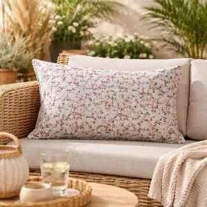 Housse De Coussin Exterieur 40 X 60 Cm Deperlant Capucine Pampa - Neuf