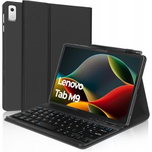 Clavier Pour Lenovo Tab M9 9'' 2023 | Azerty Français Clavier Bluetooth Sans Fil, Intelligent Housse Clavier Pour Lenovo Tab M9 Tablette Tb-310fu - Noir - Neuf
