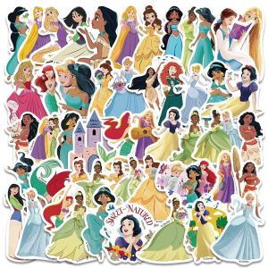Autocollants Princesse Disney Blanche-Neige Ariel Belle,&Eacute;tiquette Graffiti Esth&eacute;tique Pour Enfants,Ordinateur Portable,Bagages,Scrapbook,Journal Intime,50 Pi&egrave;ces.Dsn-022-50Pcs. - Neuf