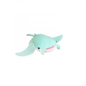 Poup&eacute;e d'aquarium de poisson raie manta, jouet en peluche d'aquarium de raie manta-bleu - Neuf