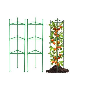 Lot De 2 Tuteurs Pour Plants De Tomates, Treillis R&eacute;glable Pour L&eacute;gumes - Neuf